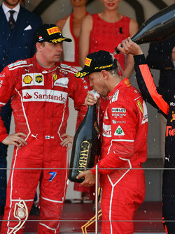 1. Sebastian Vettel, Ferrari; 2. Kimi Räikkönen, Ferrari