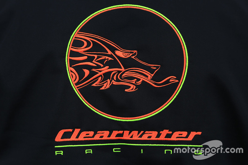 Clearwater Racing logo detail at 24 Hours of Le Mans