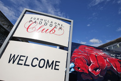Paddock Club sign