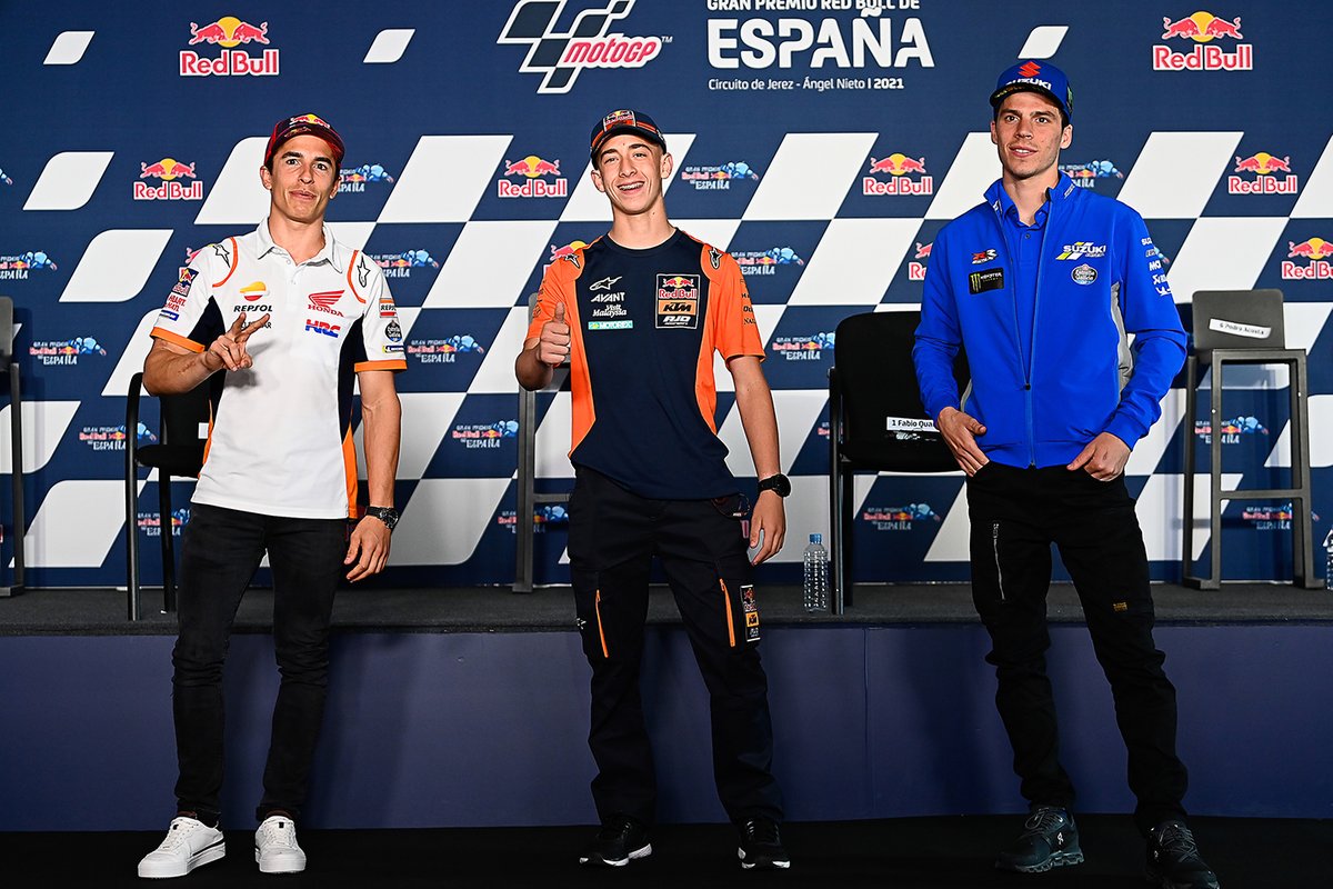 Marc Marquez, Repsol Honda Team, Pedro Acosta, Ajo Motorsport, Joan Mir, Team Suzuki MotoGP