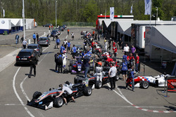 George Russell, HitechGP, Dallara F312 - Mercedes-Benz; Nikita Mazepin, HitechGP, Dallara F312 - Mer