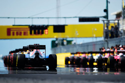 De grid voor de start van de race