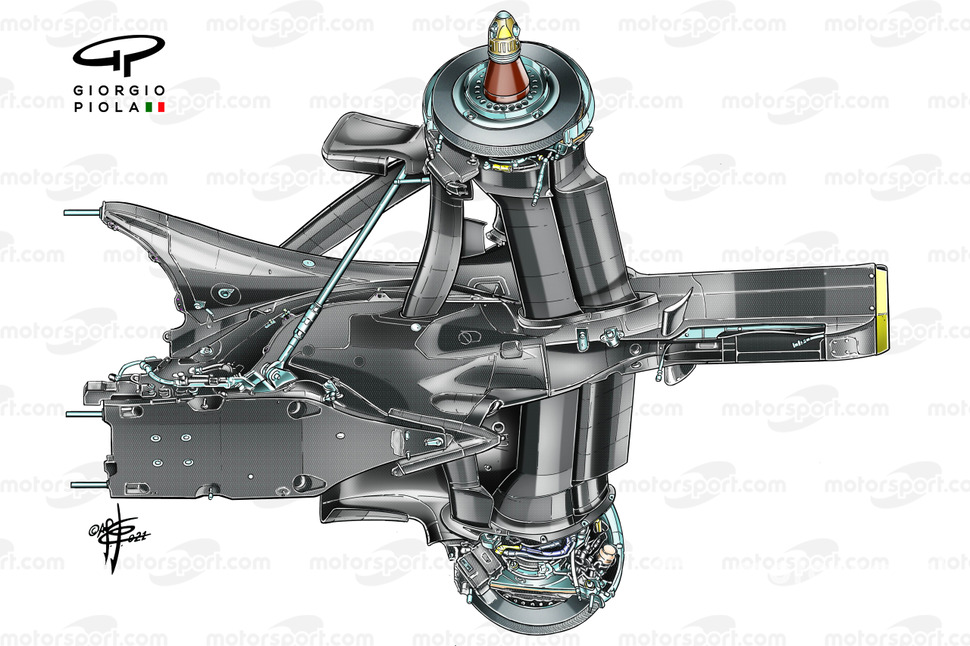 Коробка передач и задняя подвеска Red Bull RB16B