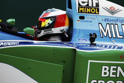 Mick Schumacher drives a Benetton B194