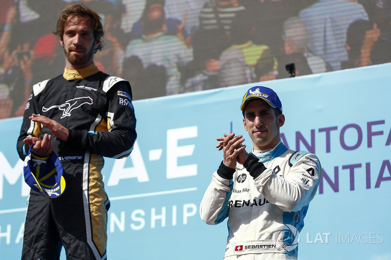 Jean-Eric Vergne, Techeetah finishes 1st with Sébastien Buemi, Renault e.Dams in 3rd