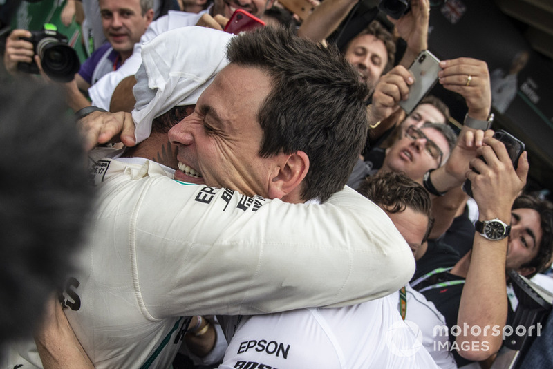 Toto Wolff, Mercedes AMG F1 ve Lewis Hamilton, Mercedes AMG F1