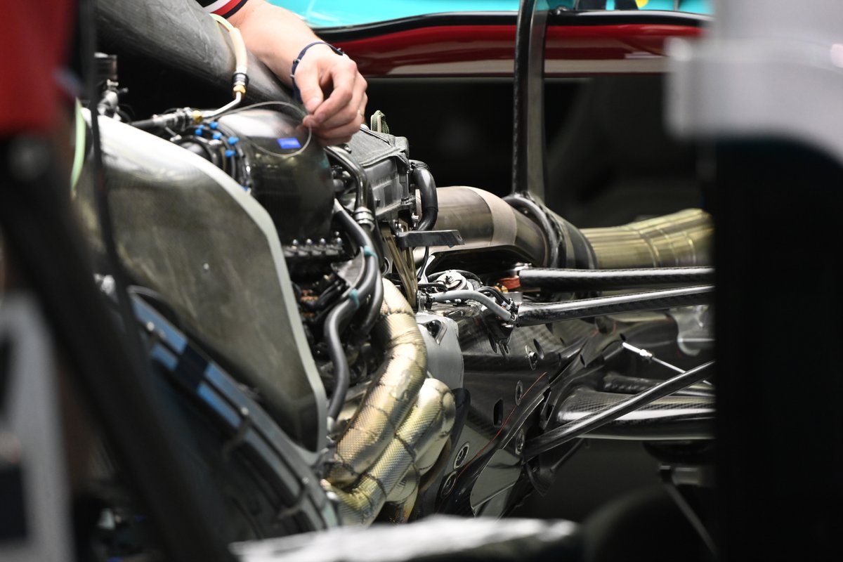 Dettaglio della power unit Mercedes F1 M13 E Performance