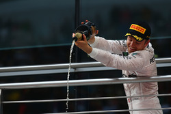 Podium: Sieger Nico Rosberg, Mercedes AMG F1 Team