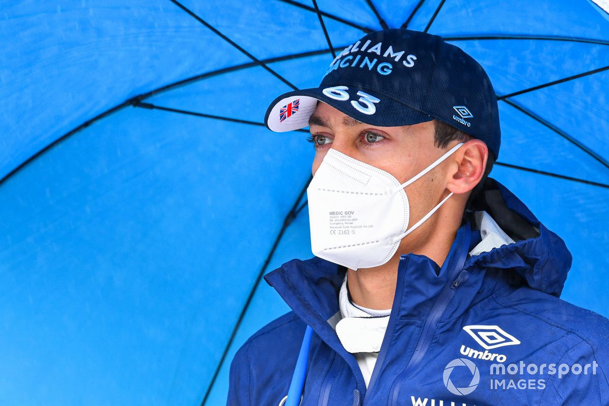 George Russell, Williams, on the grid