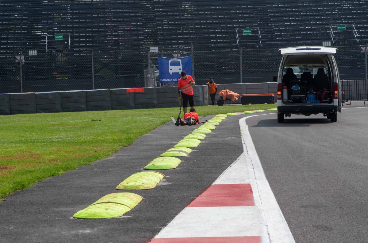 Preparaciones del Autódromo Hermanos Rodríguez para el GP de México de F1