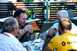 Christian Horner, Red Bull Racing Team Principal with Dr Helmut Marko, Red Bull Motorsport Consultan