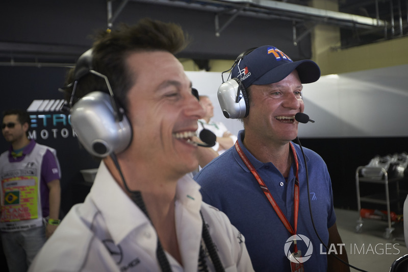 Керівник Mercedes AMG F1 Тото Вольфф, Рубенс Баррікелло