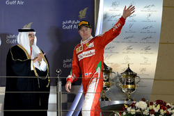 Podium: second place Kimi Raikkonen, Ferrari