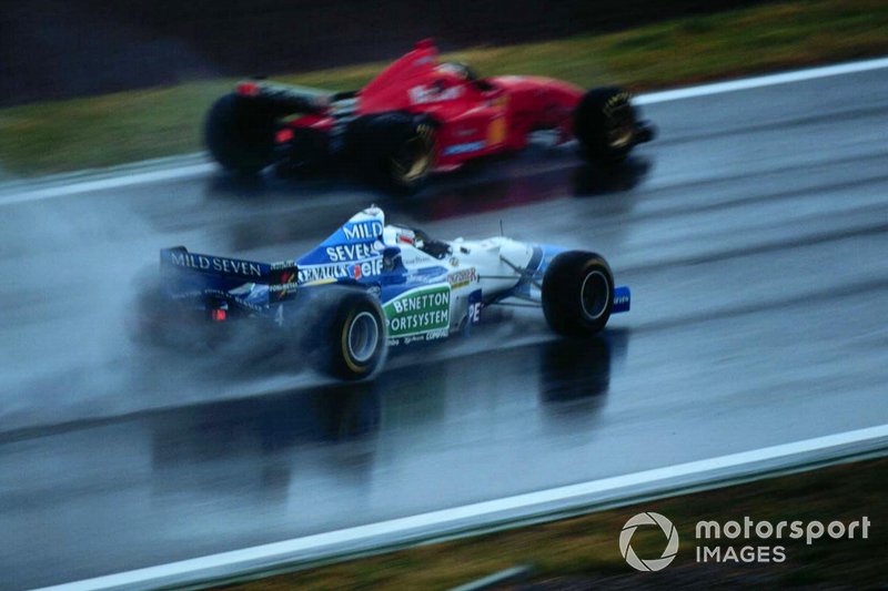 Miichael Schumacher, Ferrari, Gerhard Berger, Benetton