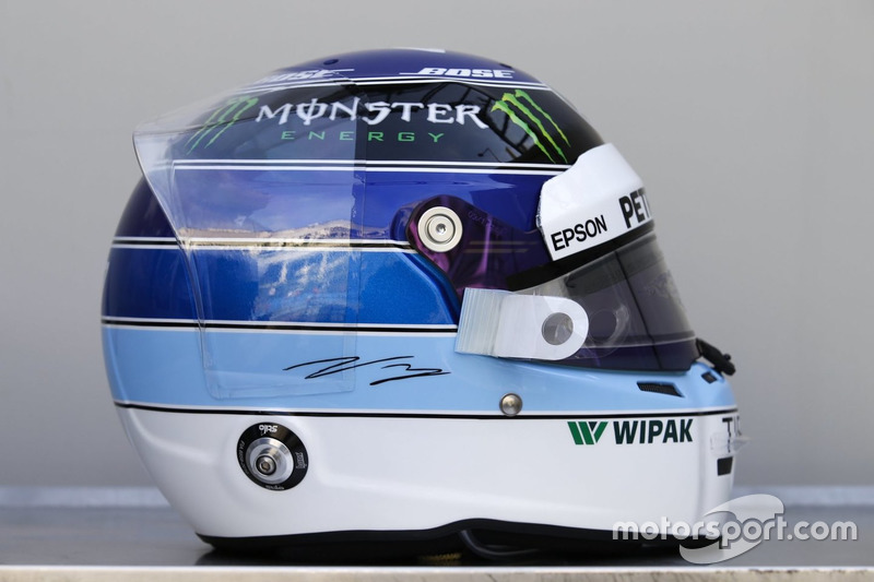 Casco especial para el GP de Mónaco de Valtteri Bottas, Mercedes-AMG F1