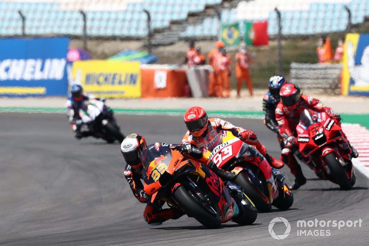 Brad Binder, Red Bull KTM Factory Racing Marc Marquez, Repsol Honda Team.