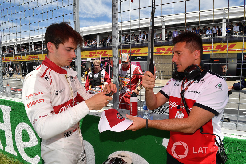 Charles Leclerc, Sauber on the grid
