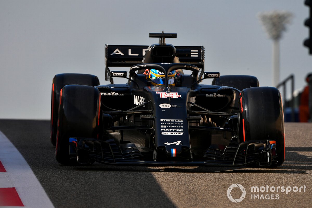 Fernando Alonso, Alpine/Renault RS18 Mule