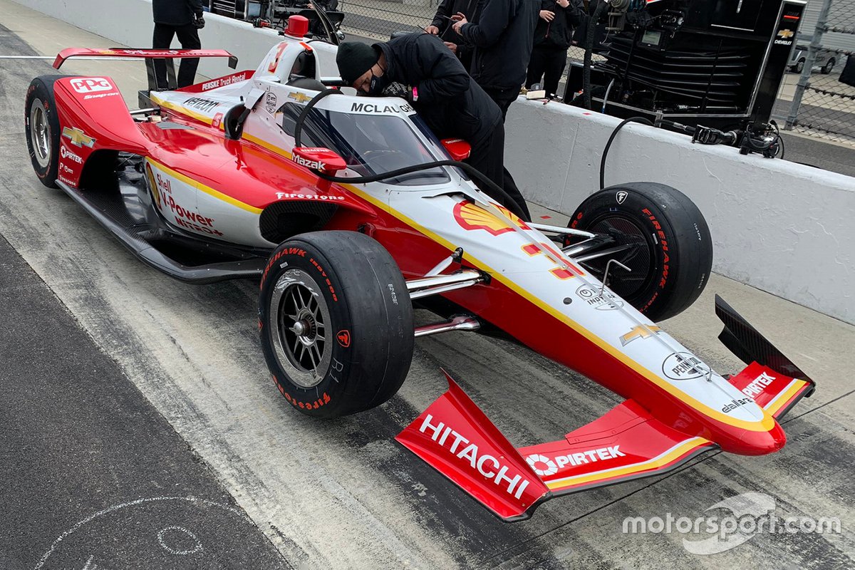 Scott McLaughlin, Team Penske Chevrolet, saat menggunakan livery Shell di musim lalu