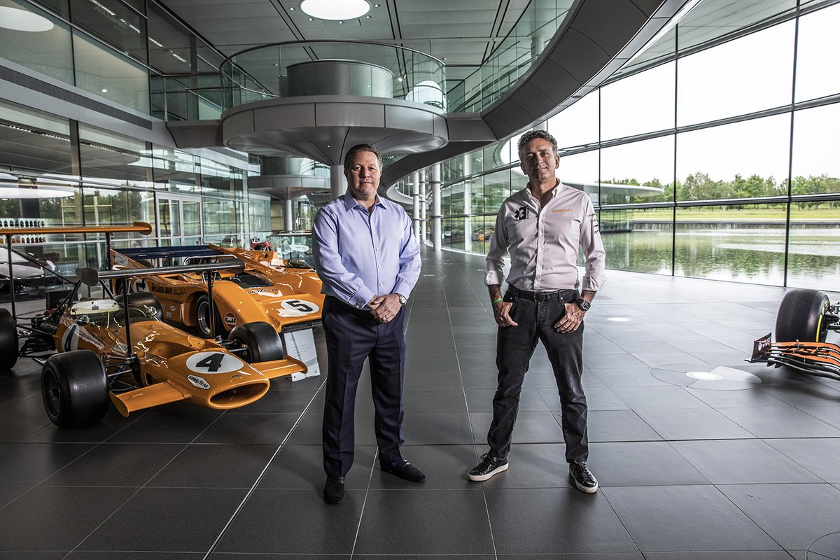 Zak Brown, McLaren Racing CEO e Alejandro Agag