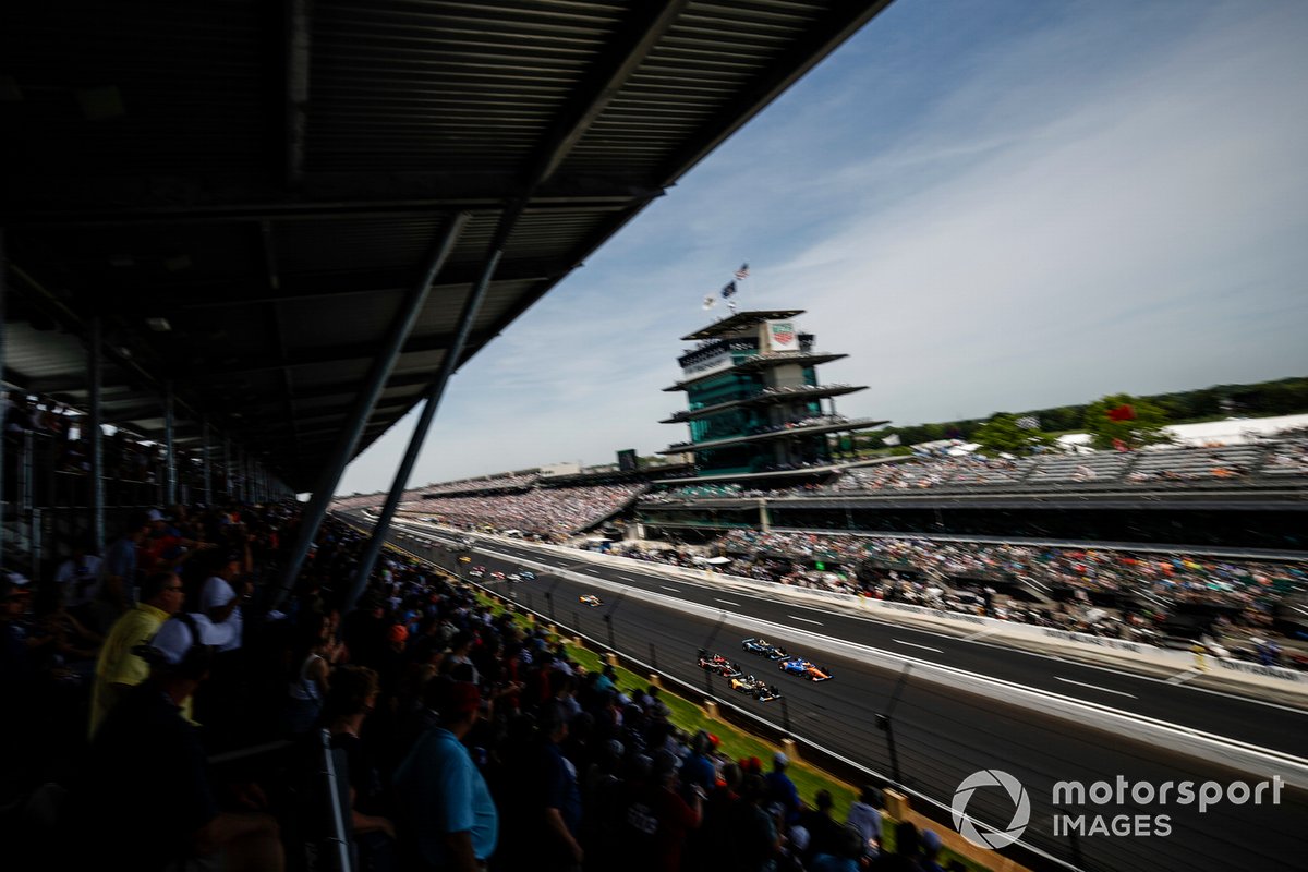 Patricio O'Ward, Arrow McLaren SP Chevrolet, Scott Dixon, Chip Ganassi Racing Honda, Santino Ferrucci, Dreyer & Reinbold Racing Chevrolet, Conor Daly, Ed Carpenter Racing Chevrolet