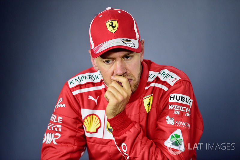Sebastian Vettel, Ferrari nella conferenza stampa