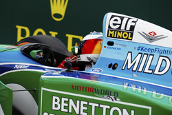 Mick Schumacher drives a Benetton B194