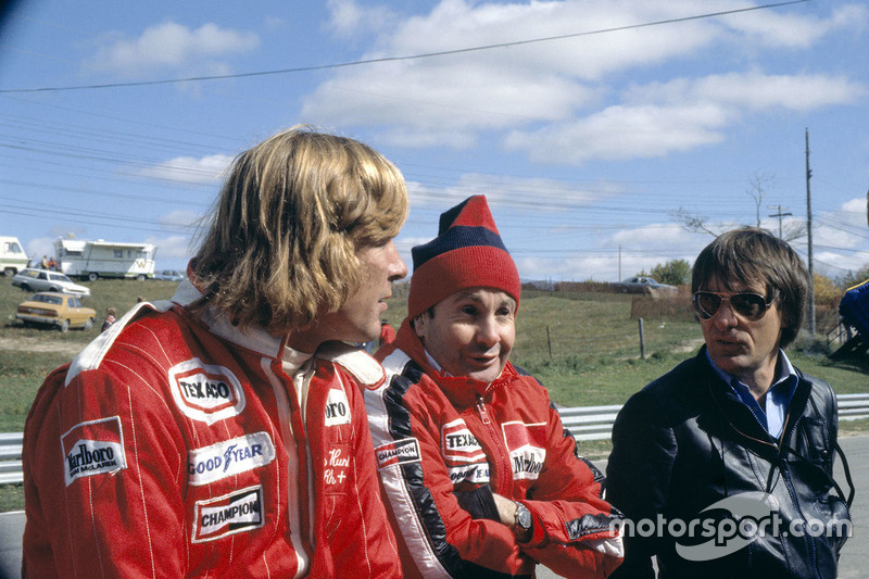 James Hunt, Teddy Mayer and Bernie Ecclestone