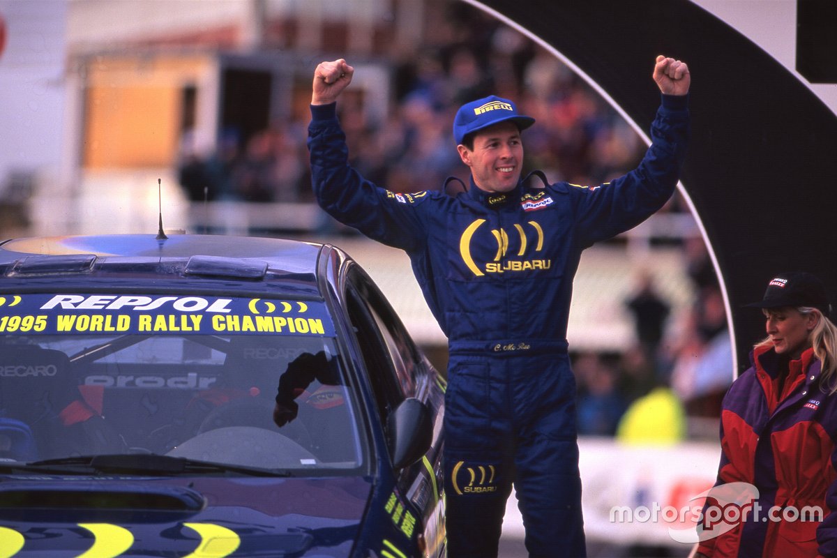Pereli Skotlandia, Colin McRae, menjadi wakil Britania Raya pertama yang mampu menjuarai WRC.