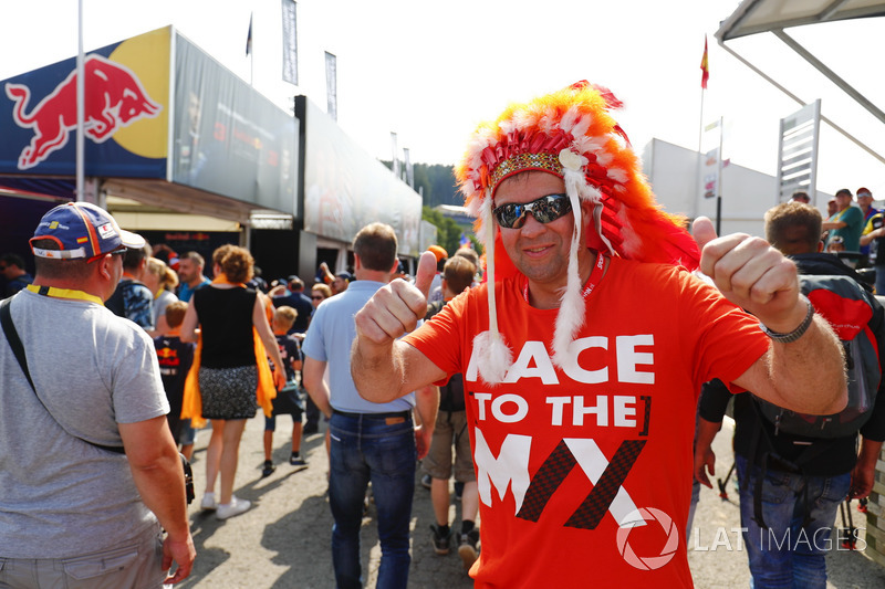 A fan of Max Verstappen, Red Bull