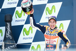 Podium: racewinnaar Marc Marquez, Repsol Honda Team