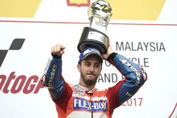 Podium: race winner Andrea Dovizioso, Ducati Team