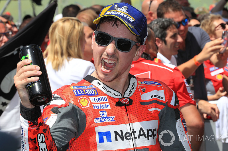 Il vincitore della gara Jorge Lorenzo, Ducati Team