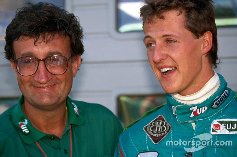 Michael Schumacher met Eddie Jordan