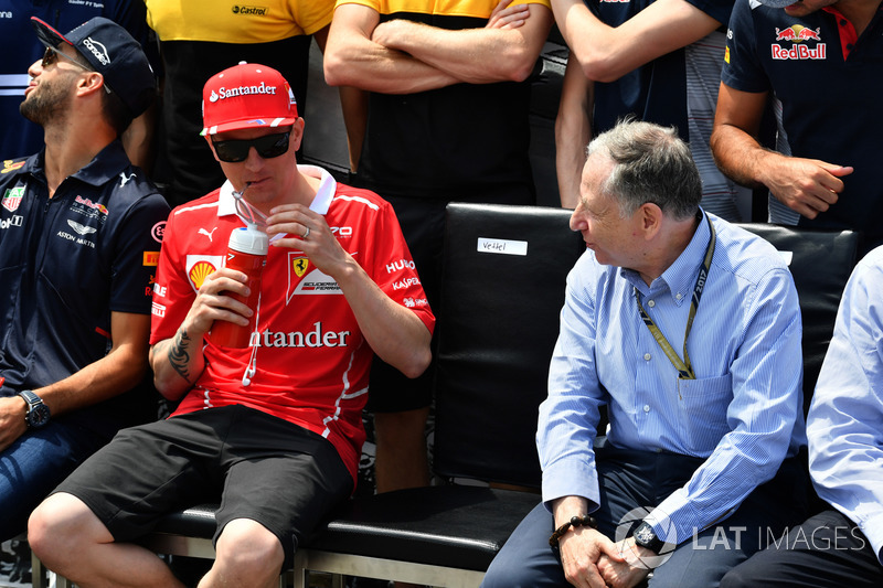 Kimi Raikkonen, Ferrari, mit Jean Todt, FIA-Präsident