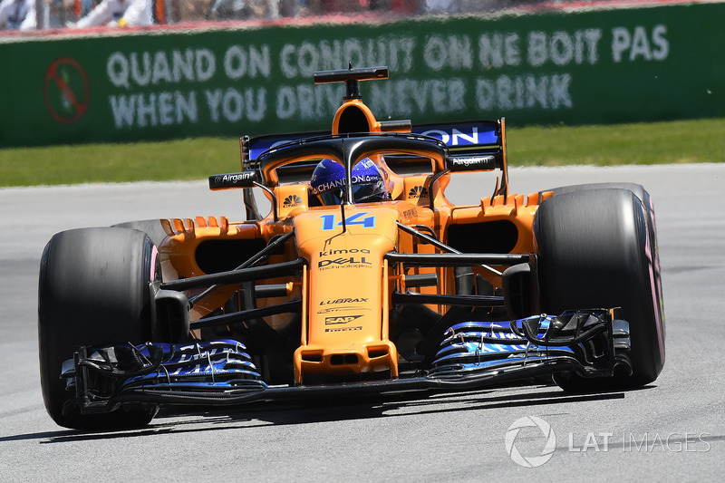 18 місце — Фернандо Алонсо, McLaren. Умовний бал — 4,45