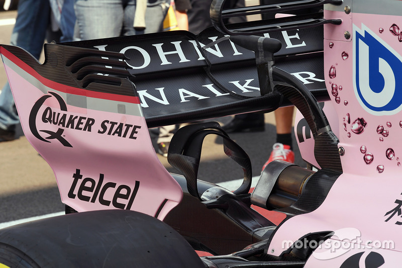 Force India VJM10: Heckflügel und Monkey-Seat