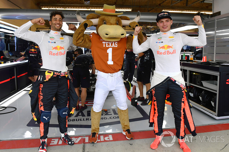 Даніель Ріккардо, Макс Ферстаппен, Red Bull Racing, талісман Longhorns