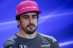 Fernando Alonso, McLaren, in the press conference
