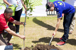 Jorge Lorenzo, Yamaha Factory Racing pflanzt einen Baum am COTA