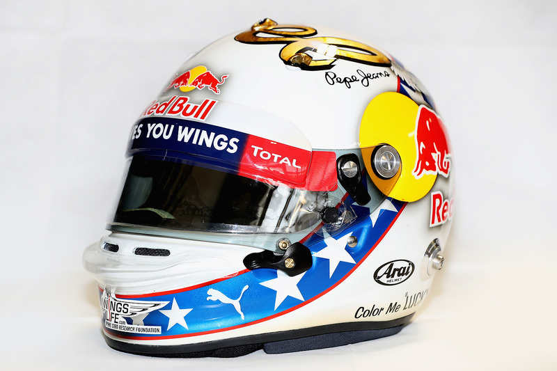 Шолом Даніеля Ріккардо, Red Bull Racing, присвячений Івелу Кнівелу, який австралієць використовув на