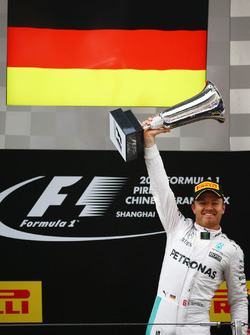 Podium: Sieger Nico Rosberg, Mercedes AMG F1 Team