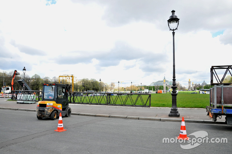 Voorbereidingen op de ePrix van Parijs
