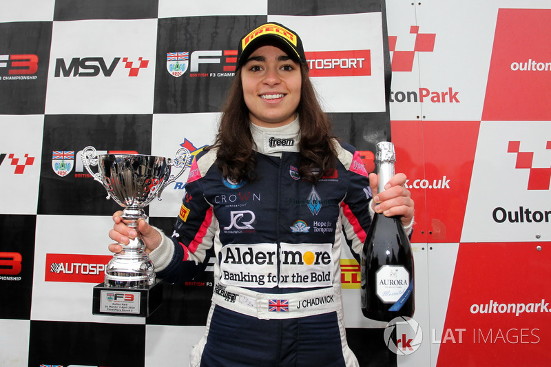 Podium : la troisième Jamie Chadwick, Douglas Motorsport