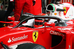 Kimi Räikkönen, Ferrari SF16-H mit dem Halo-Ccockpit-Cover