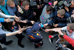 Max Verstappen, Red Bull Racing with the media
