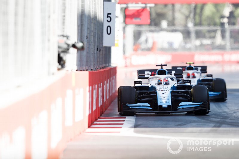 George Russell, Williams Racing FW42 i Robert Kubica, Williams FW42