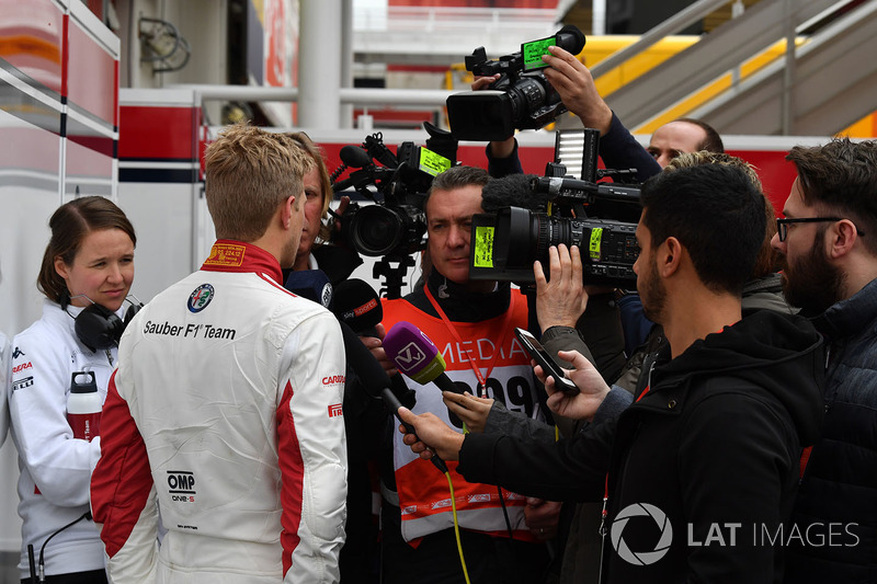 Marcus Ericsson, Alfa Romeo Sauber F1 Team parla con i media