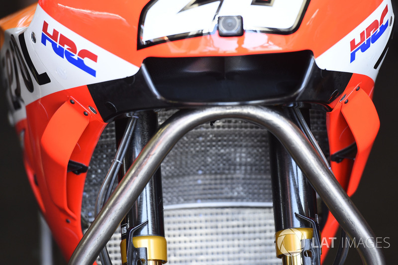 Wings on the bike of Dani Pedrosa, Repsol Honda Team
