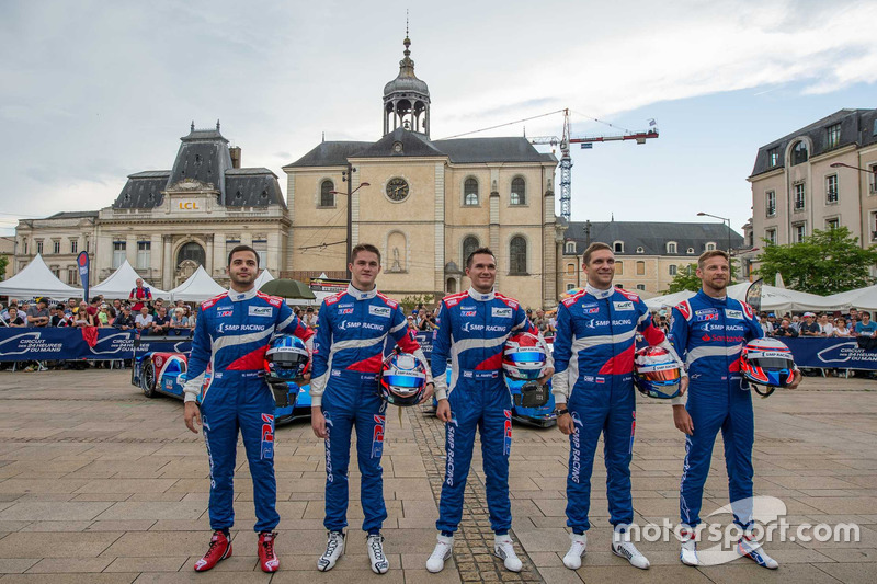 #11 SMP Racing BR Engineering BR1: Mikhail Aleshin, Vitaly Petrov, Jenson Button, #17 SMP Racing BR Engineering BR1: Stéphane Sarrazin, Egor Orudzhev, Matevos Isaakyan